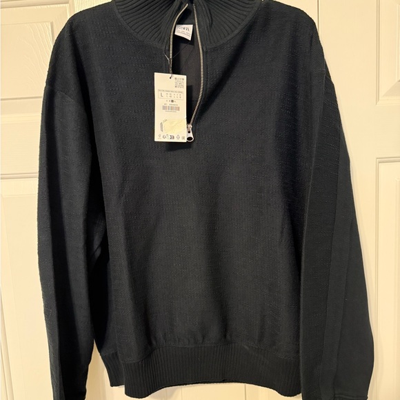 NWT! Men’s Zara Quarterzip Sweater - Picture 3 of 5